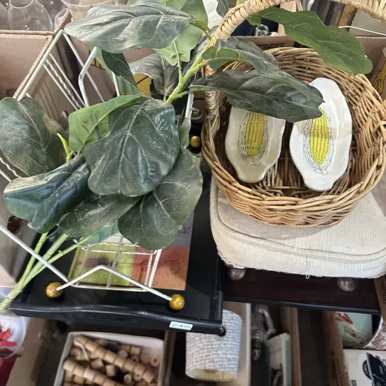 Tray, stool, basket etc.