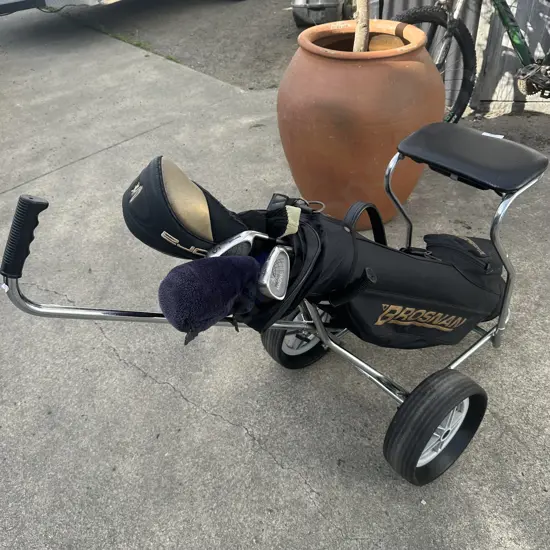 golf club set and trundler