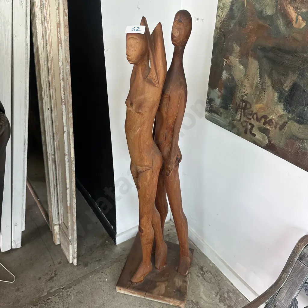 wooden carved nudes 1100mm Image 1++
