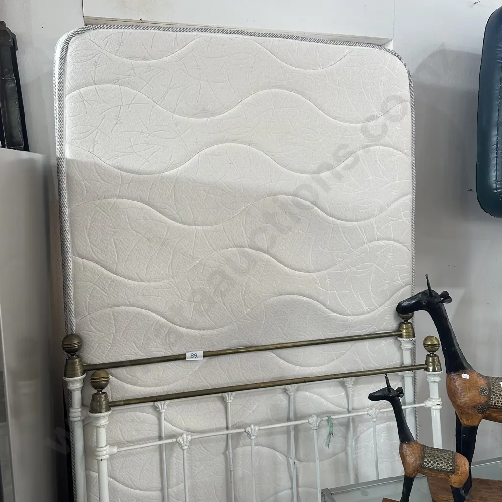 king single bed with antique ends Image 1++
