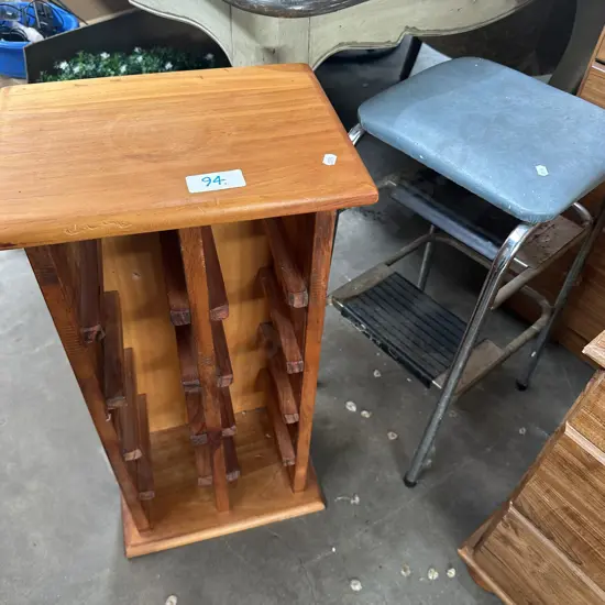 Rimu stand and kitchen step