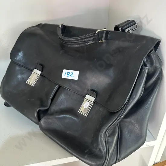 leather satchel