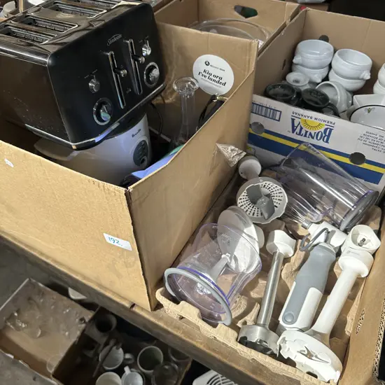 Stick blender, 4 slice toaster etc.