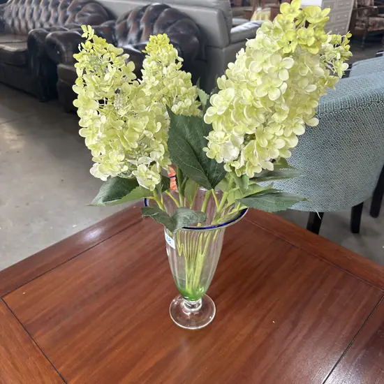 Vase and flower arrangement