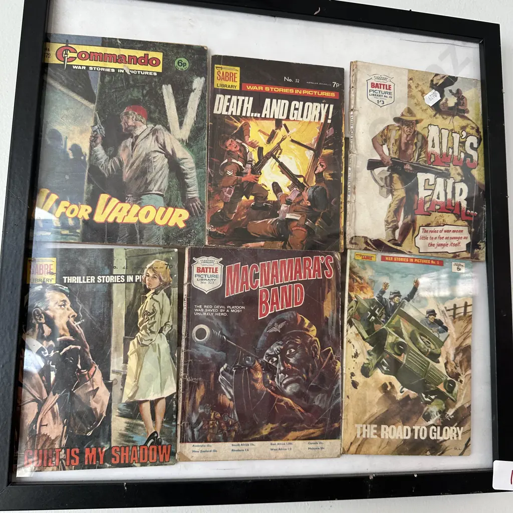 framed vintage booklets Image 1++