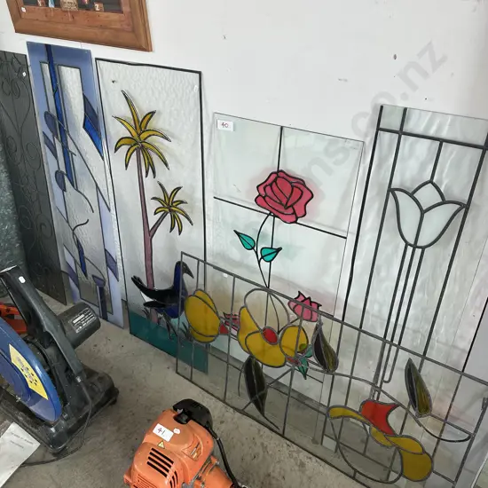 6 lead-light panels