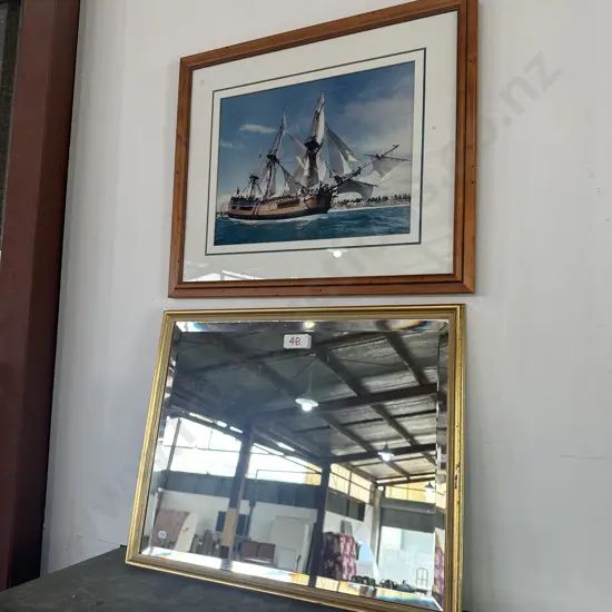 beveled mirror 600 x 450 plus boat photo