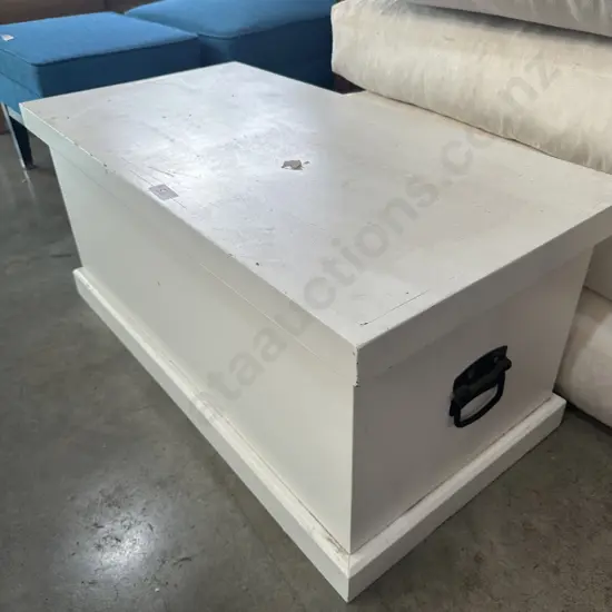 Painted blanket box