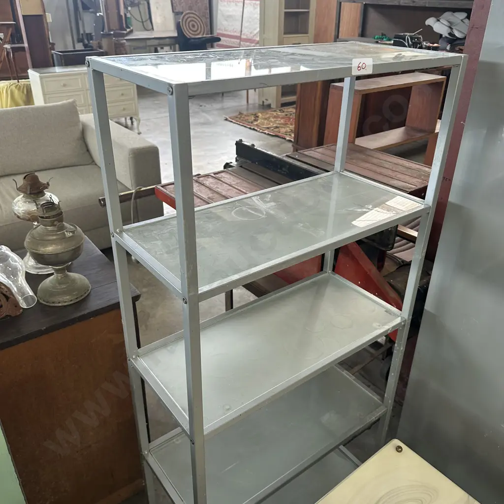 Five tier glass shelf Image 1++