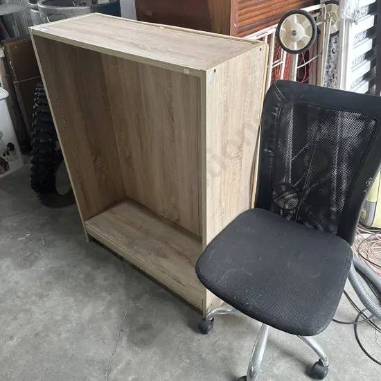 average shelf and chair