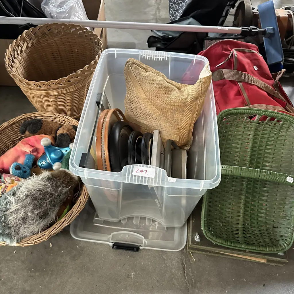 baskets, toys clocks etc Image 1++