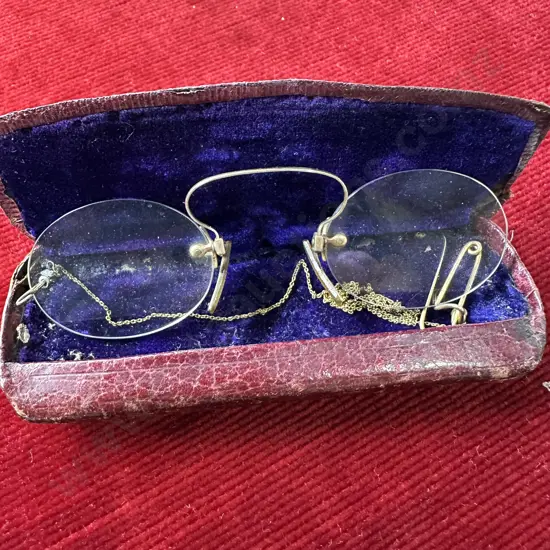 Cased specs with gold