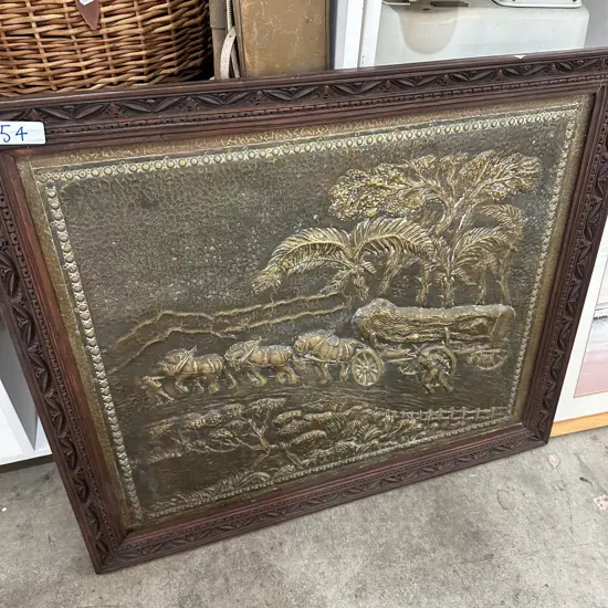 Brass logging art screen
