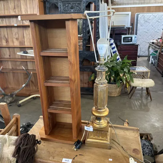 lamp and CD stand