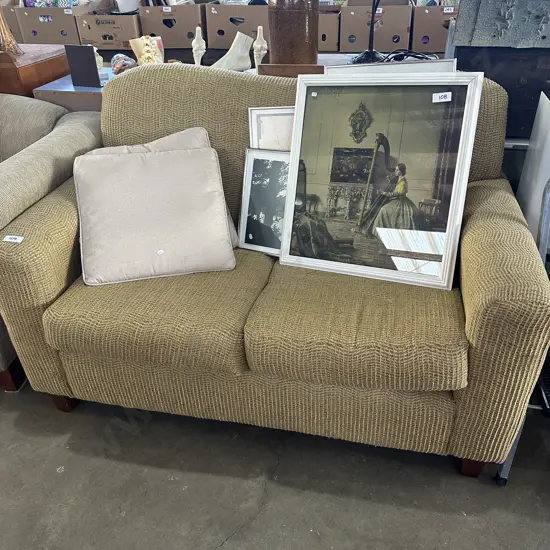 sofa and cushions