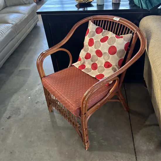 Cane patio chair