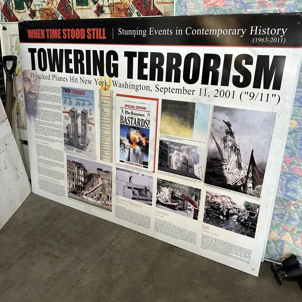 Large panel 1800 x 1300 "Terror events" Image 1++