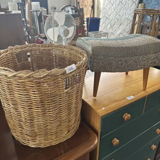 basket and foot rest