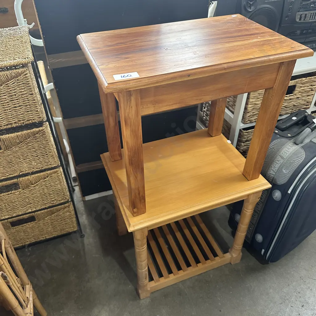 2 Rimu side tables Image 1++
