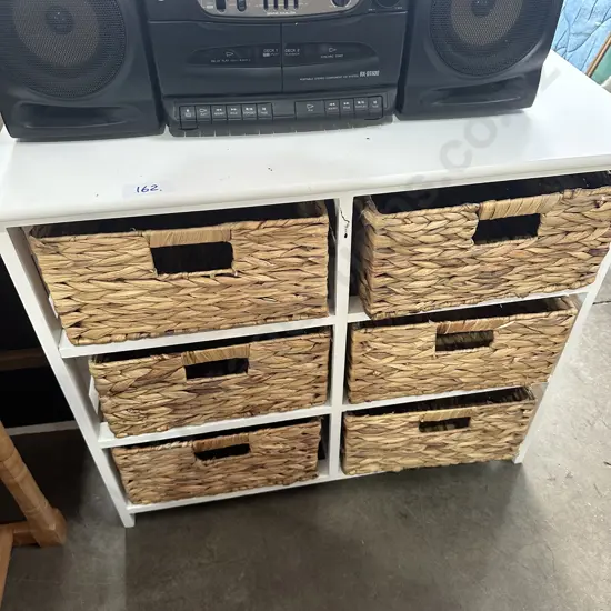 wicker drawers