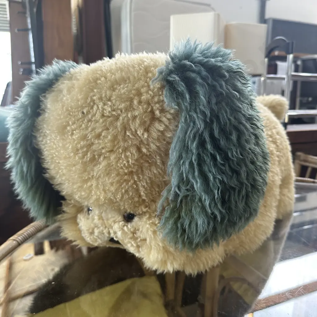 vintage sheepskin dog Image 1++