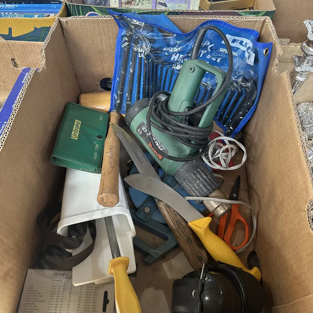 butchers knives, allen keys, mallet, heatgun etc Image 1++