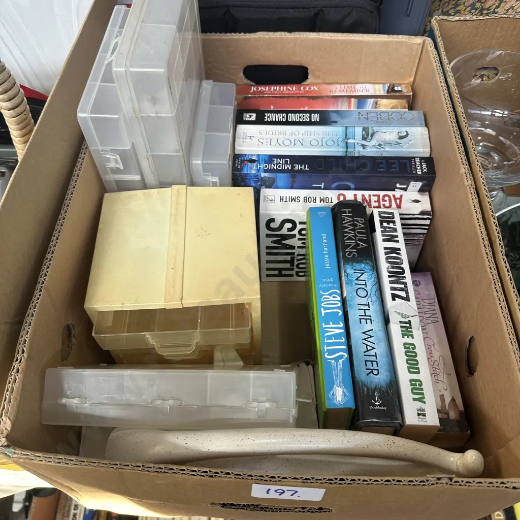 parts containers and books Image 1++