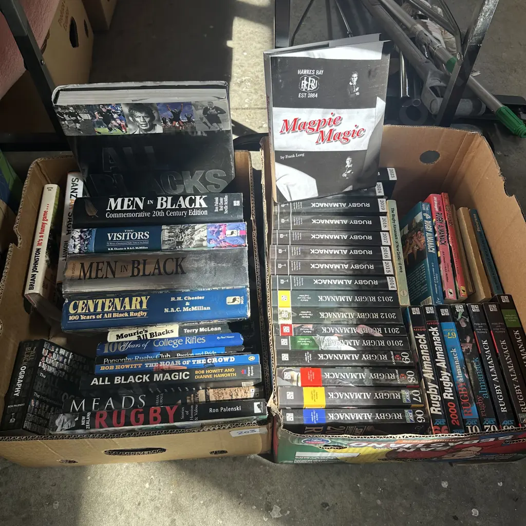 2 box Rugby books Image 1++