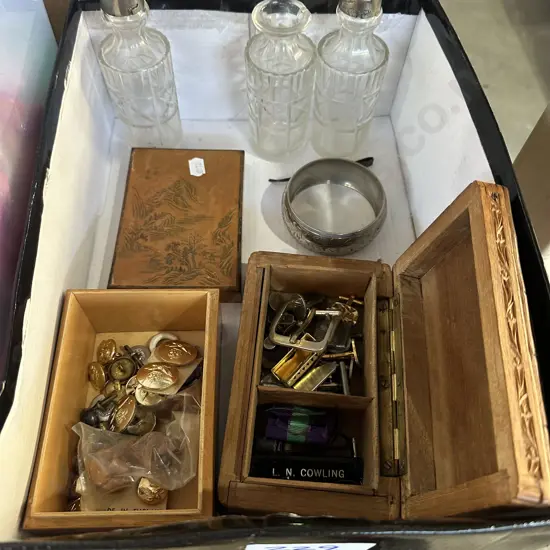 cufflinks, shakers etc