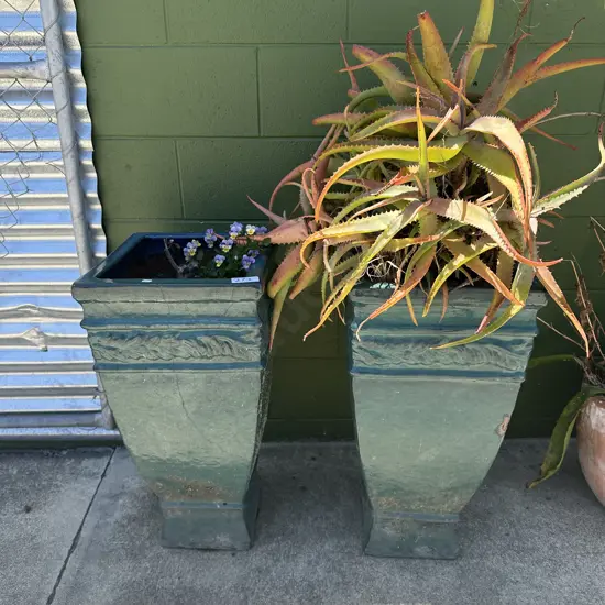 2 large planters