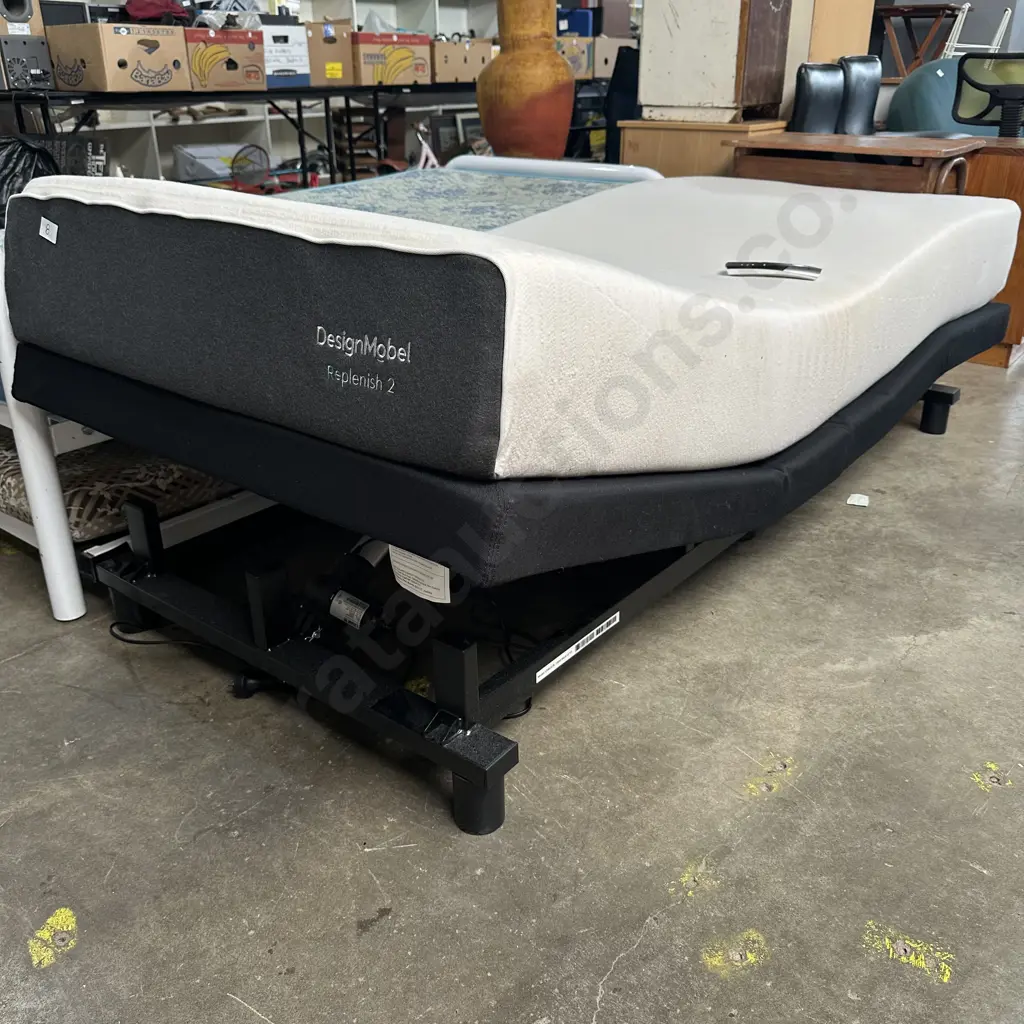 DesignMobel Replenish 2 mattress on adjustable electric base Image 1++