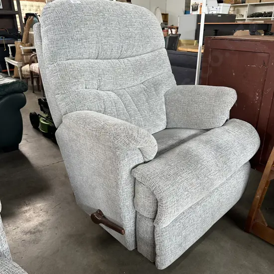 La-Z-Boy reclining chair on raised base ( comes with lower base too)