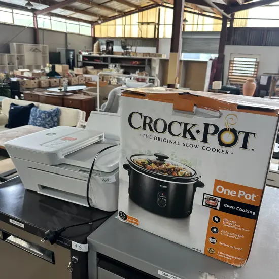 crock pot and printer