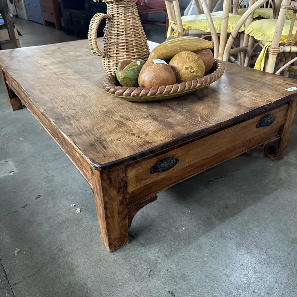 restored coffee table with drawer 1500 x 950 Image 1++