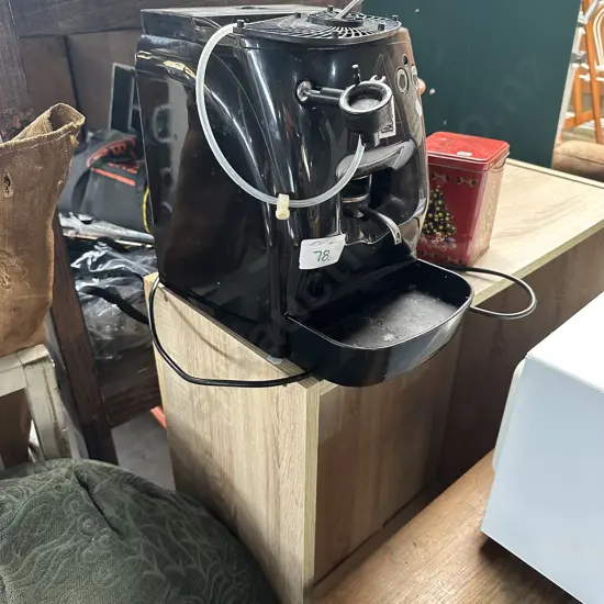 coffee machine and shelf