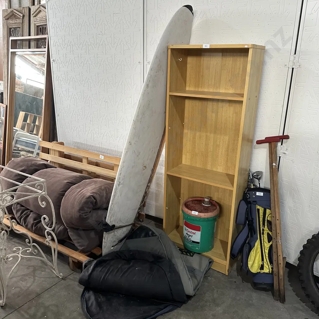 mini mal surfboard and cover Image 1++