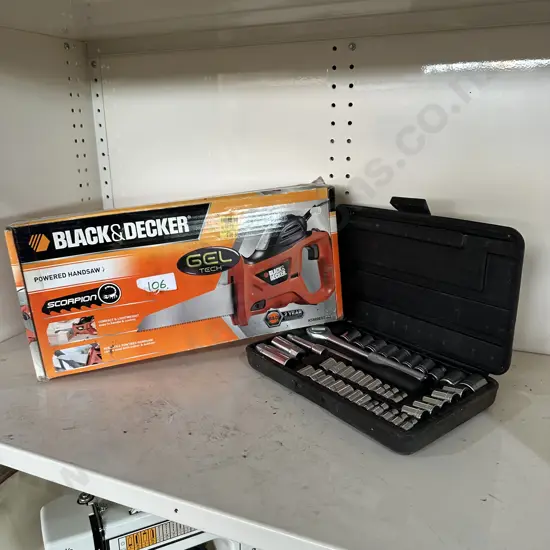 handsaw and socket set