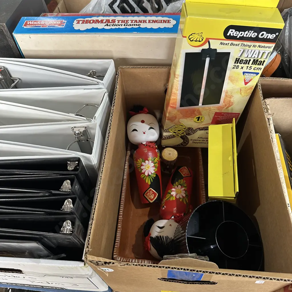 2 box Reptile heat pads, wooden dolls, files etc Image 1++
