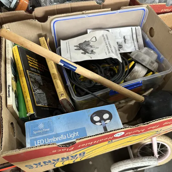 books and plunger etc