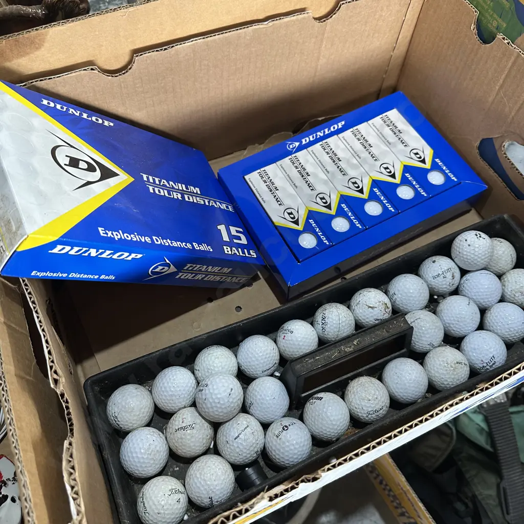 box new golf balls plus older ones Image 1++