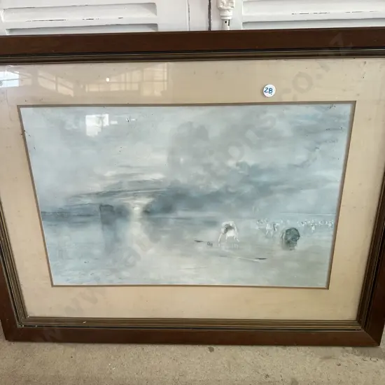 large framed Turner print