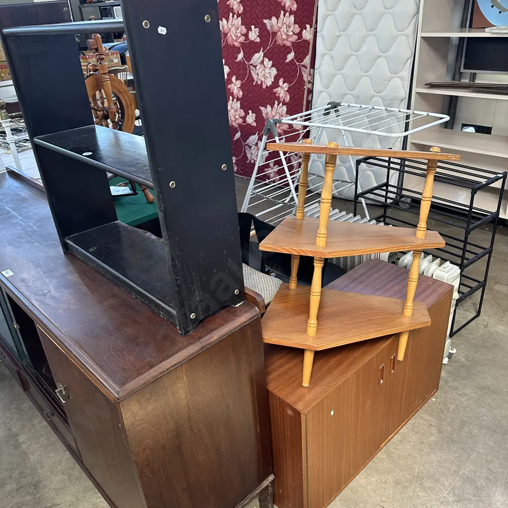 2 shelves and vintage cabinet Image 1++
