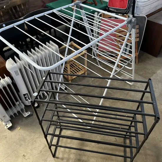 clothes horse and shoe rack