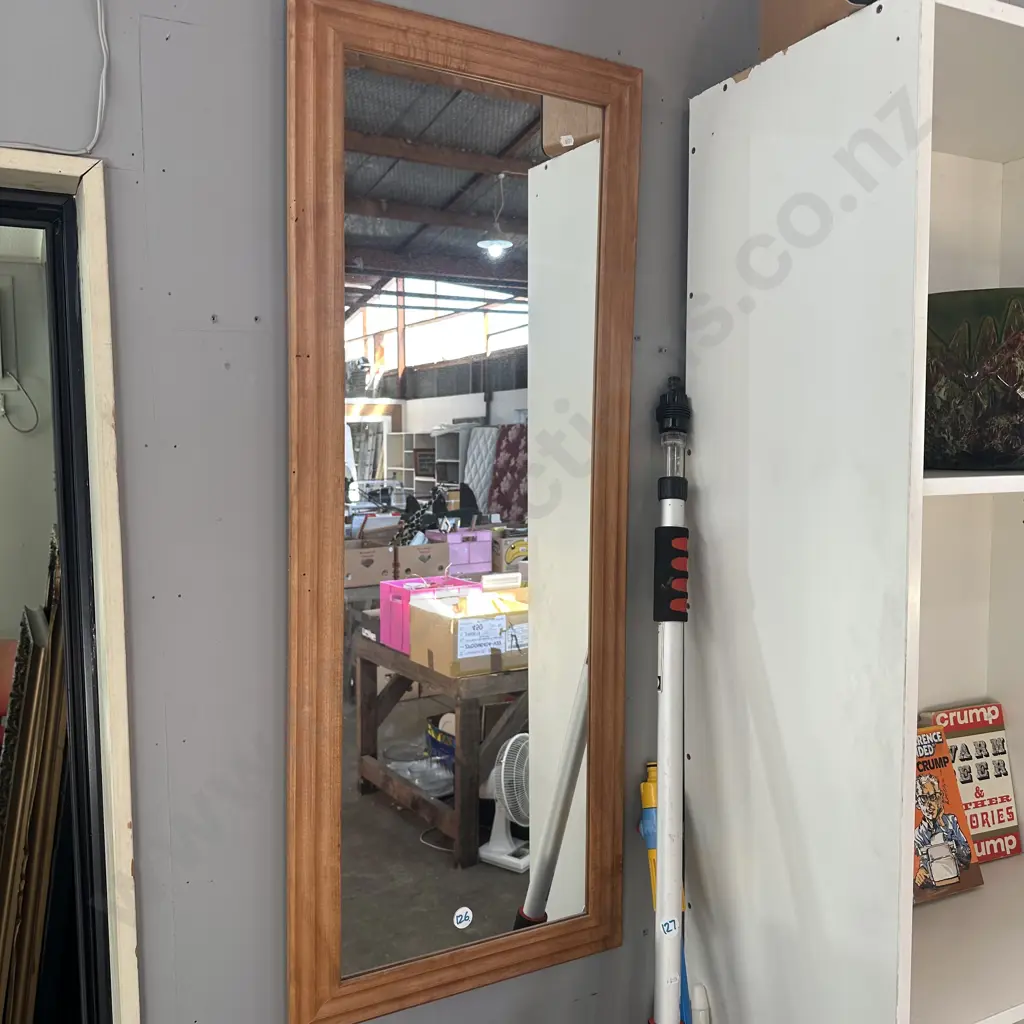 wooden frame mirror Image 1++