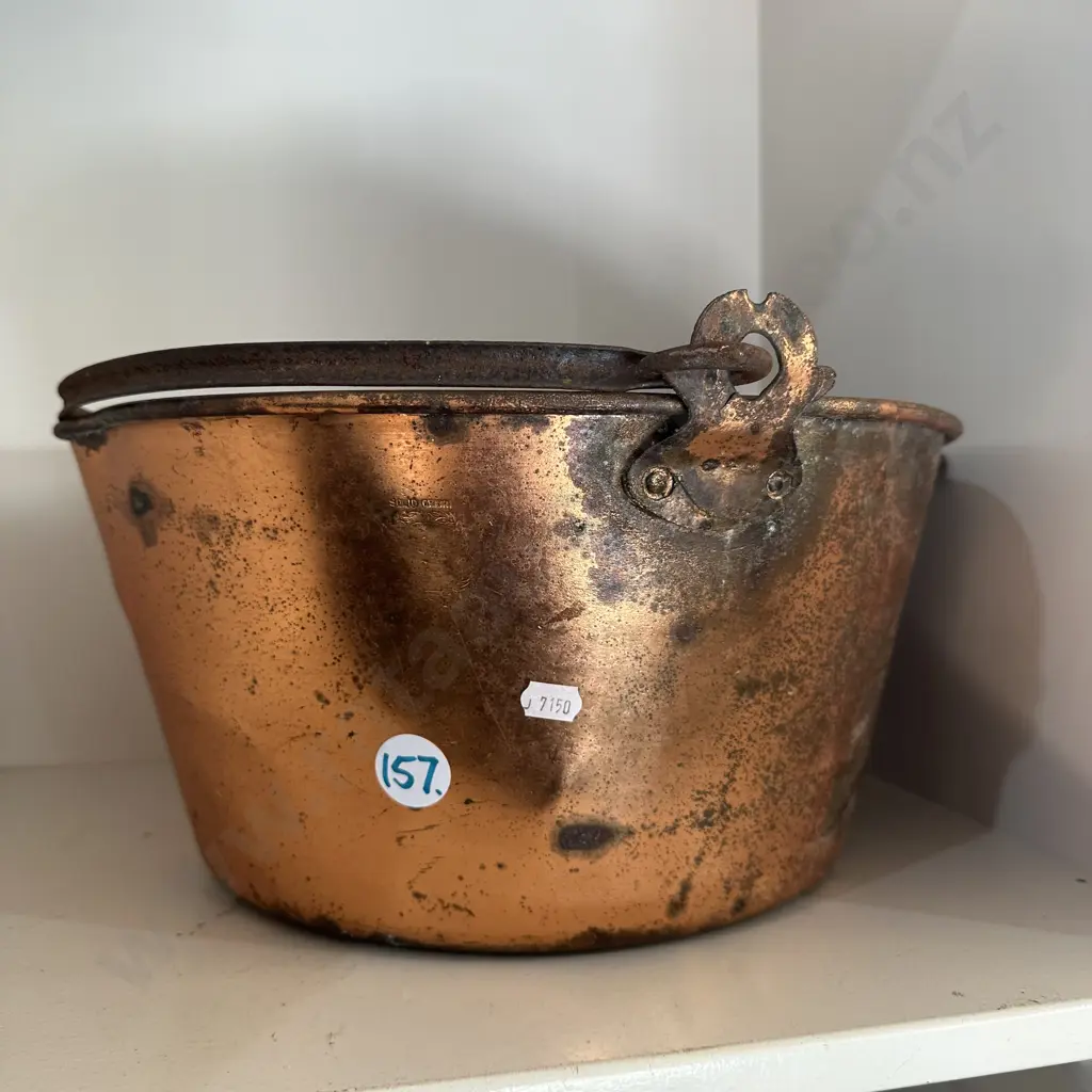 copper pan 14inch - has oxidation inside Image 1++