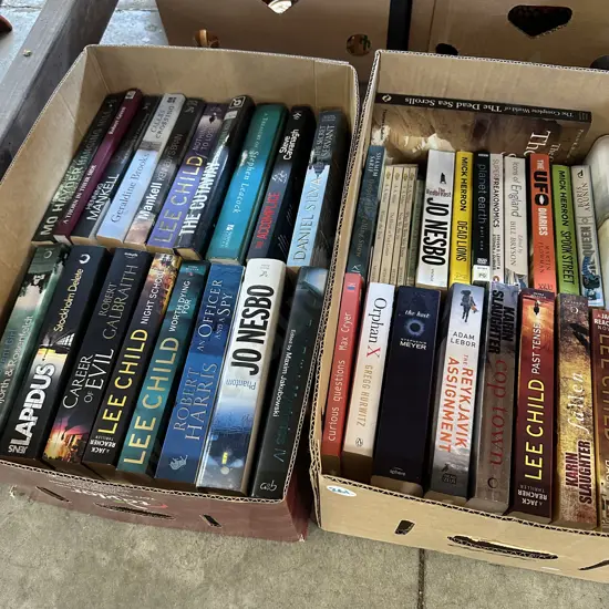 Two boxes of good books.