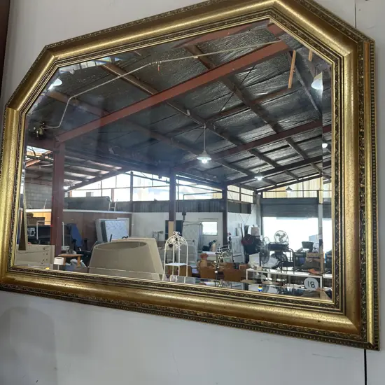 large decorative beveled mirror