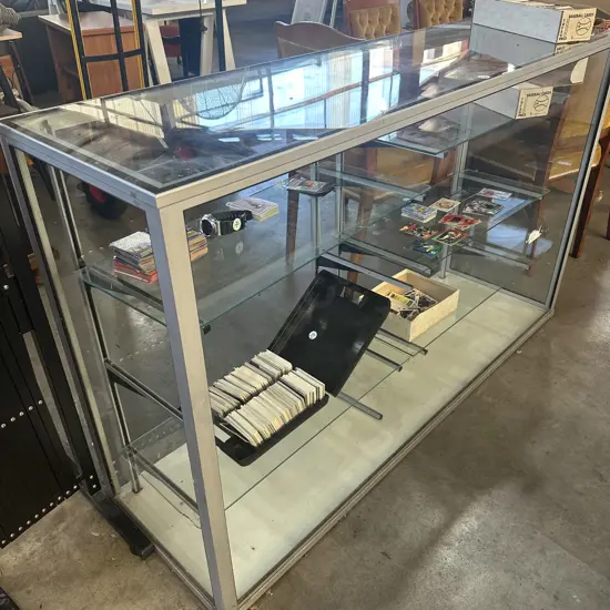 Glass display case