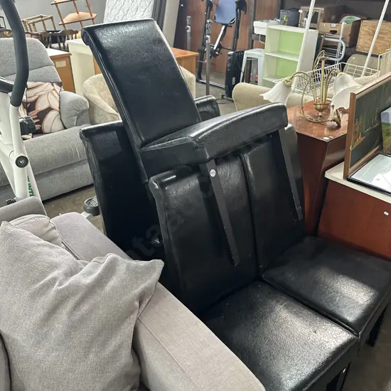 5 average dining chairs (2 wobbly legs)