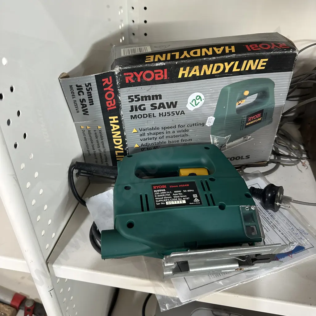 Boxed Ryobi jig saw - looks like never used. Image 1++